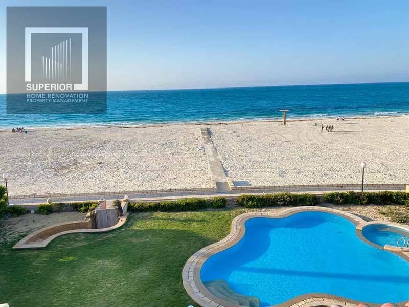 For sale: a very distinctive palace in Minister’s Peninsula, Marina 5, North Coast, first row on the sea and lagoon with a private dock.