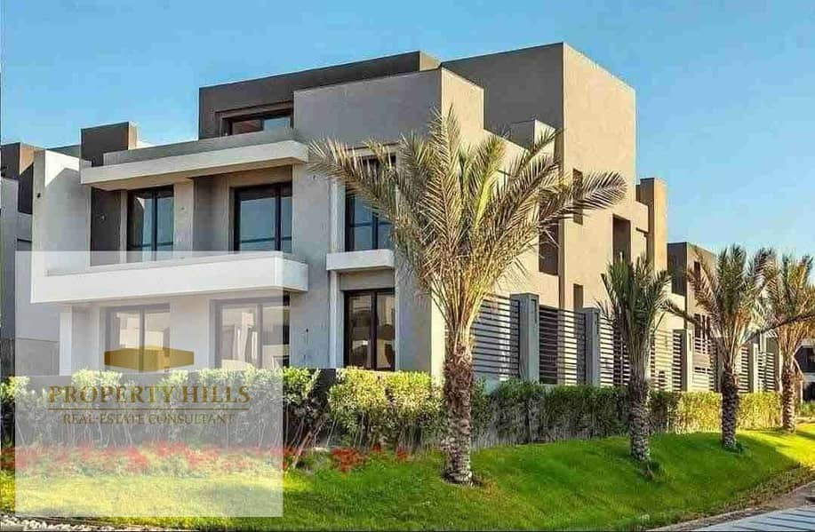 The lowest price for the largest standalone villa (735 sqm) in New Cairo, near Mivida, Hyde Park, and 90th Street
