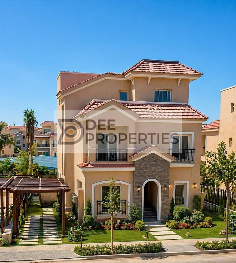 Standalone villa in Sawari, 350 meters with garden, immediate delivery with a 10% down payment.
