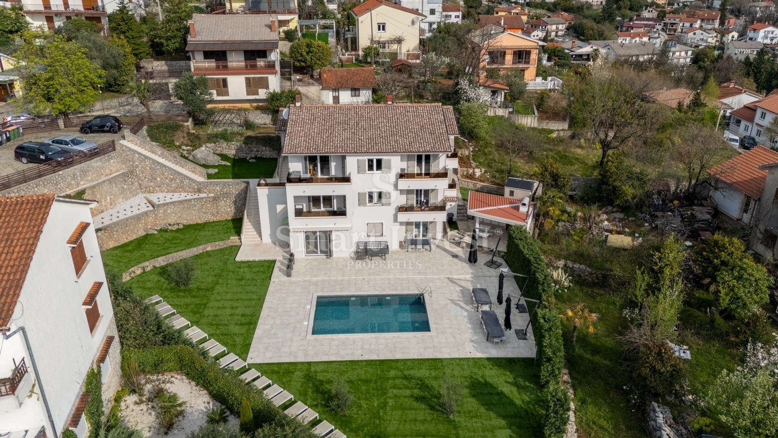 OPATIJA - POBRI, luksuzna vila s bazenom i pogledom na more