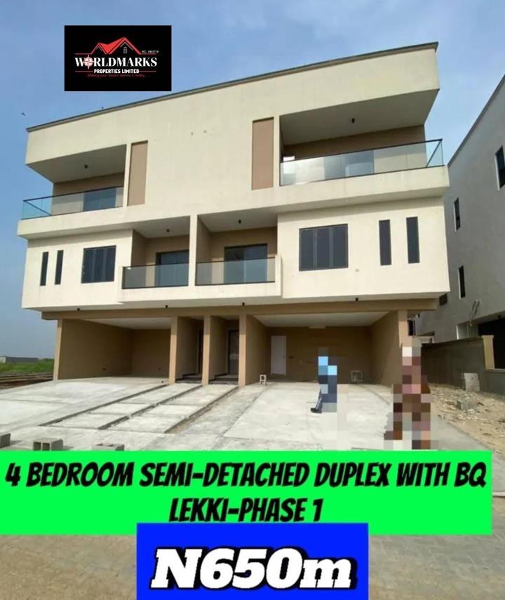 4 Bedroom House for Sale in Lekki