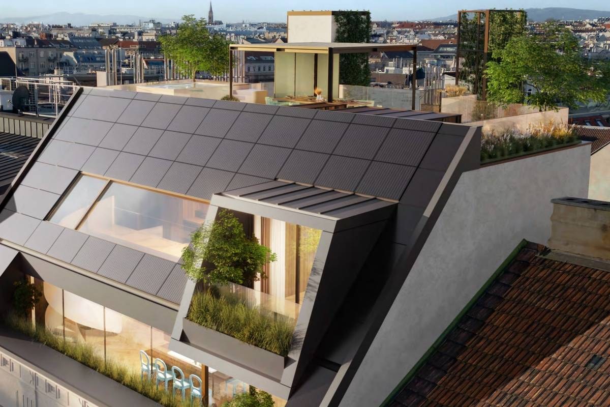 Luxus-Dachausbau mit Dachgarten im Herzen des 8. Bezirks - Wohnen auf höchstem Niveau