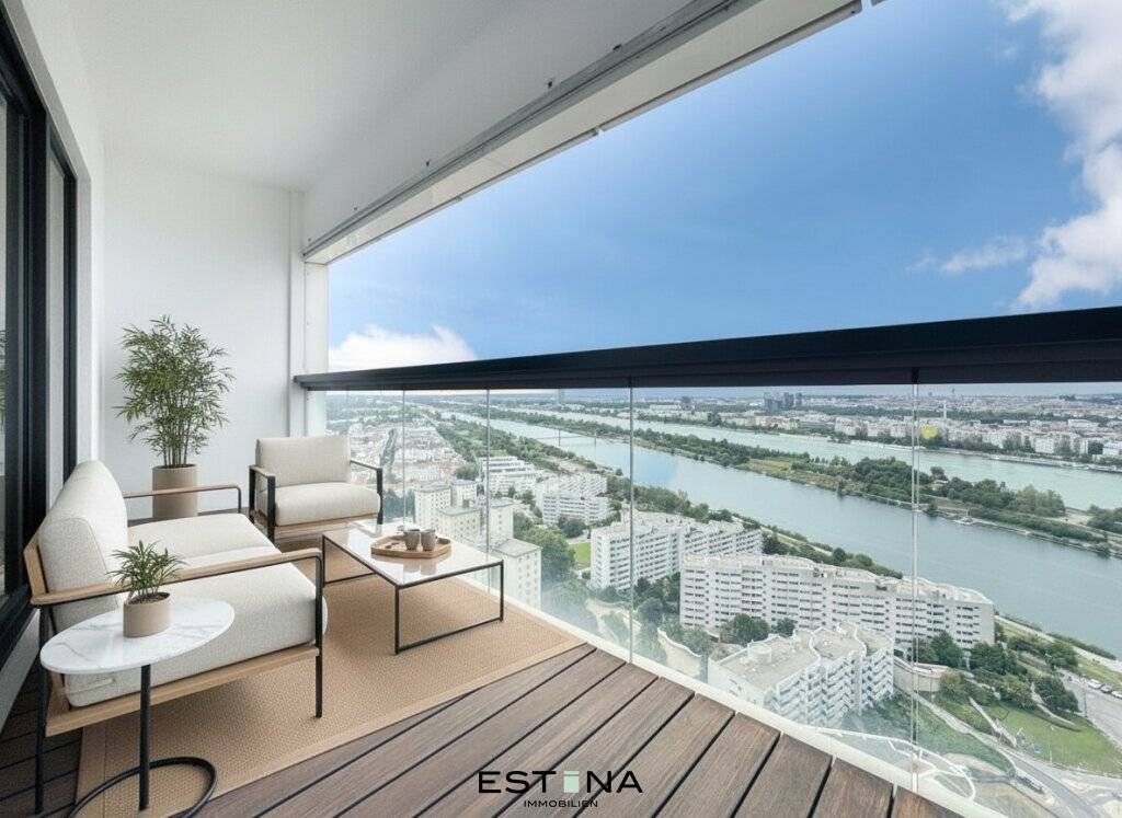 Wohnen über der Donau: 151 m² Design-Juwel mit Skyline-Loggia & Badezugang - provisionsfrei