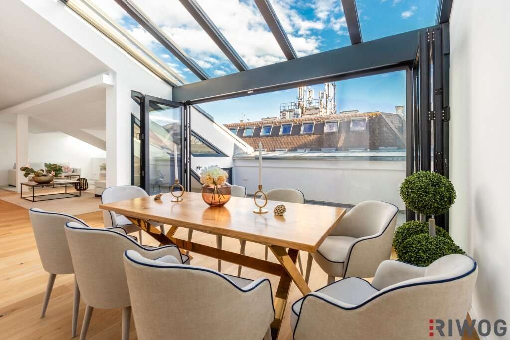 Exklusive Penthouse-Residenz in 1010 Wien - Erstbezug mit ca. 10,15 m² Terrasse auf Wohnebene, 5 Zimmer, ca. 361,53 m²